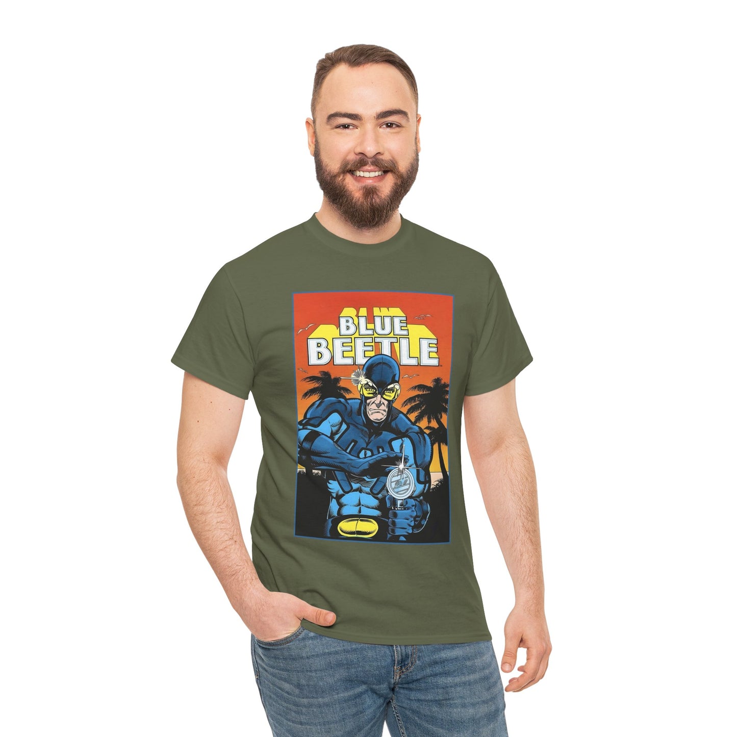 Blue Beetle T-Shirt - Ted Kord - 1980s DC Series - DC Comics