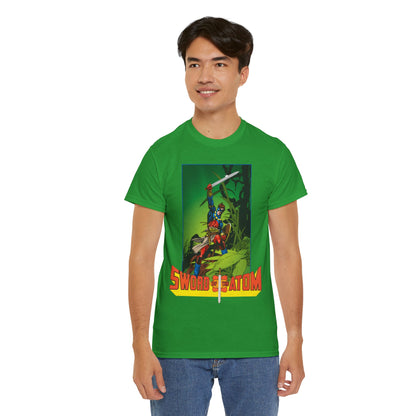 Sword of the Atom T-Shirt - Gil Kane Art - Ray Palmer in Morlaidh - Popular DC Comic Story from the 1980s