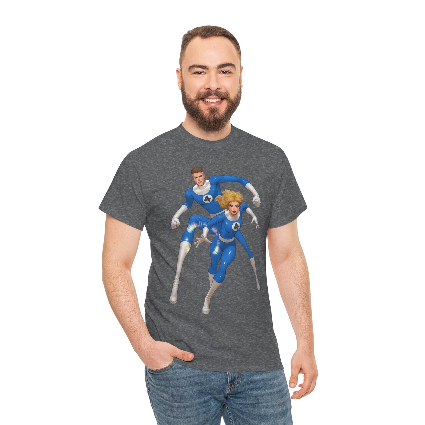 Mr. Fantastic & Invisible Woman T-Shirt - David Nakayama Art - Fantastic Four - Marvel Comics