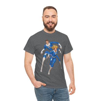 Mr. Fantastic & Invisible Woman T-Shirt - David Nakayama Art - Fantastic Four - Marvel Comics