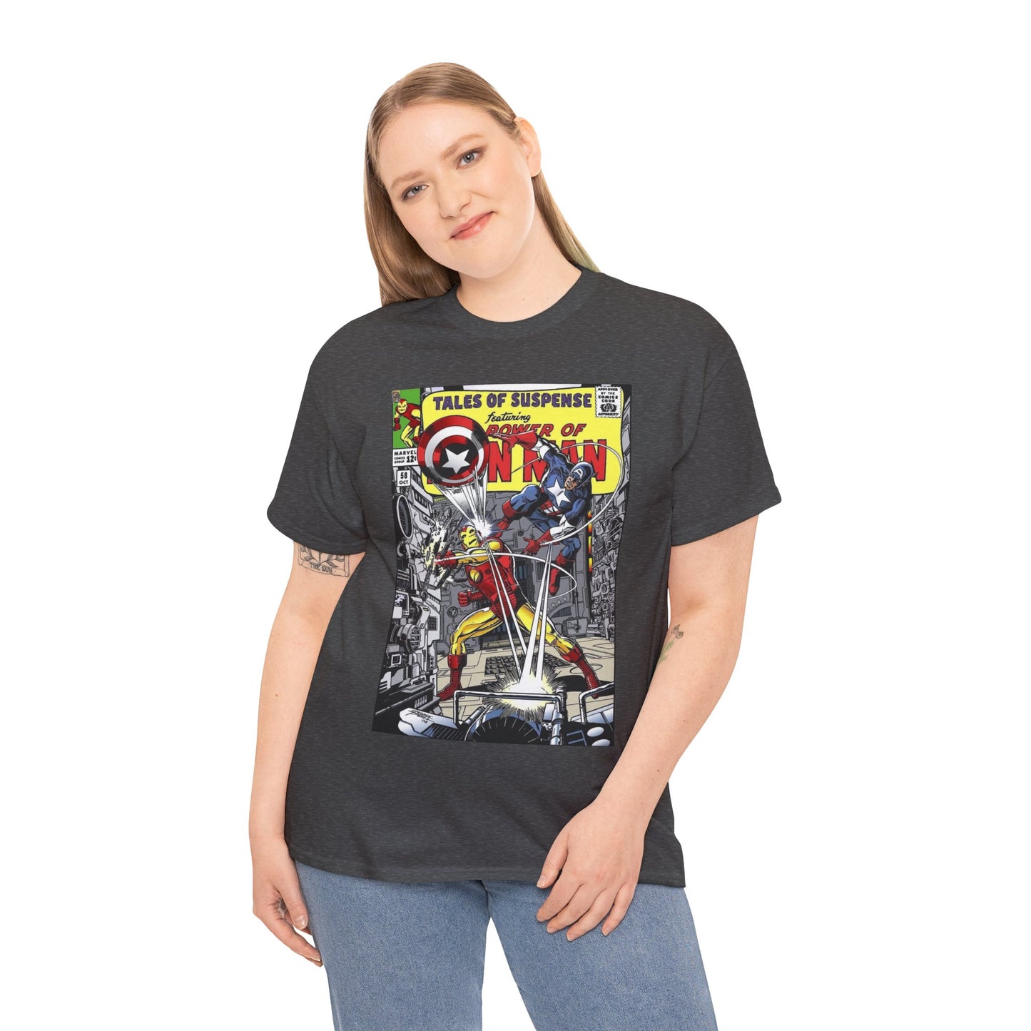 Tales of Suspense T-Shirt - George Perez #58 Cover Homage Art - Captain America & Iron Man - Marvel Comics
