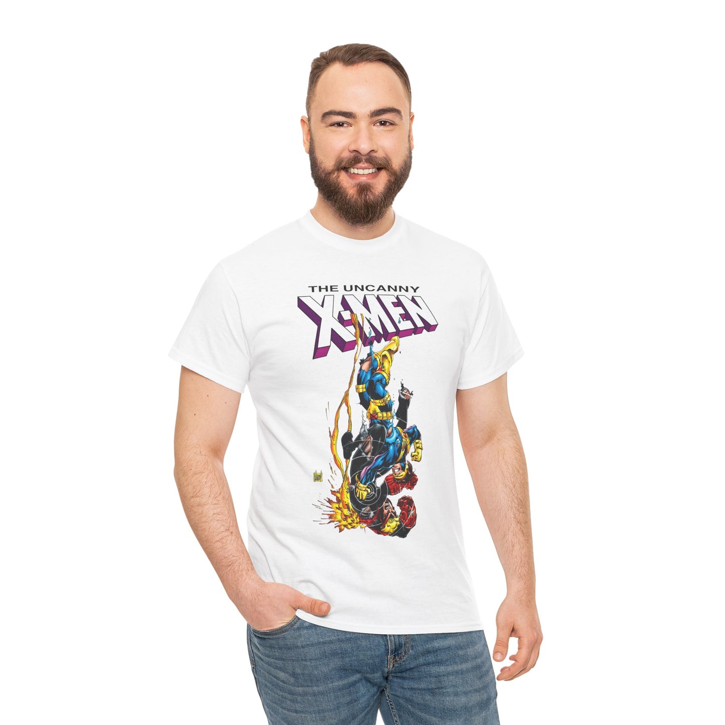 Cyclops Vs Havok T-Shirt - Adam Kubert Art - Uncanny X-Men - Marvel Comics