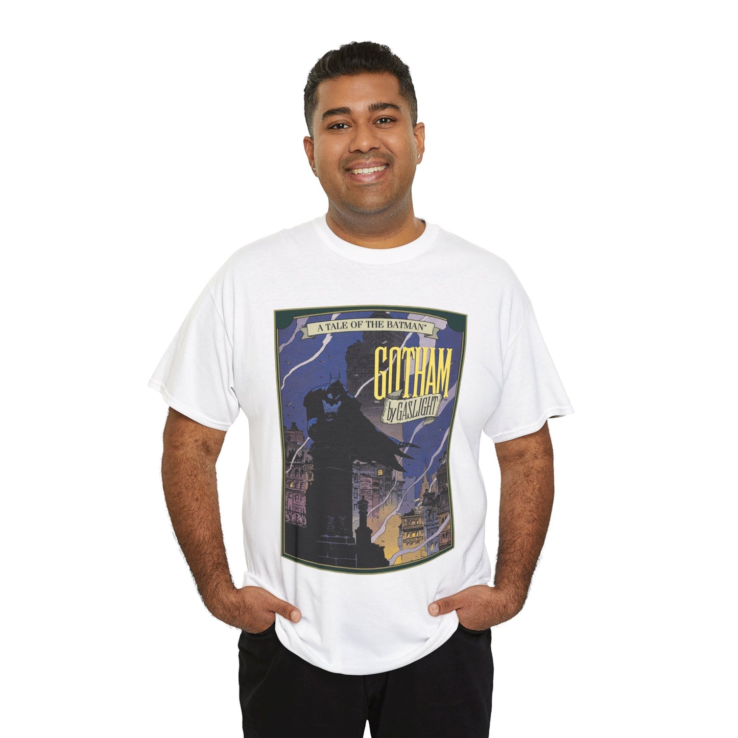 Batman: Gotham by Gaslight T-Shirt - Mike Mignola Art - 19th Century Jack the Ripper Story - Elseworlds - DC Comics