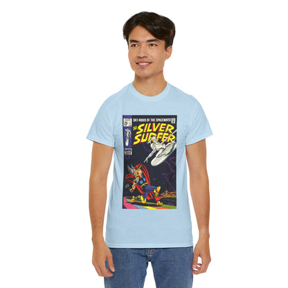 Silver Surfer #4 T-Shirt - Vs Thor - Marvel Comics