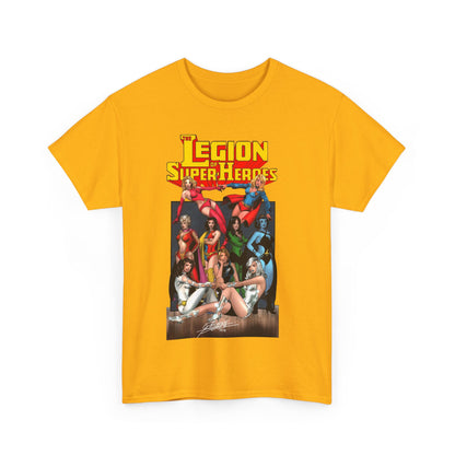 Legion of Super-Heroes T-Shirt - George Perez Art - Saturn Girl, Supergirl, Dream Girl, Shadow Lass, Phantom Girl - The Super Woman of LOSH - DC Comics