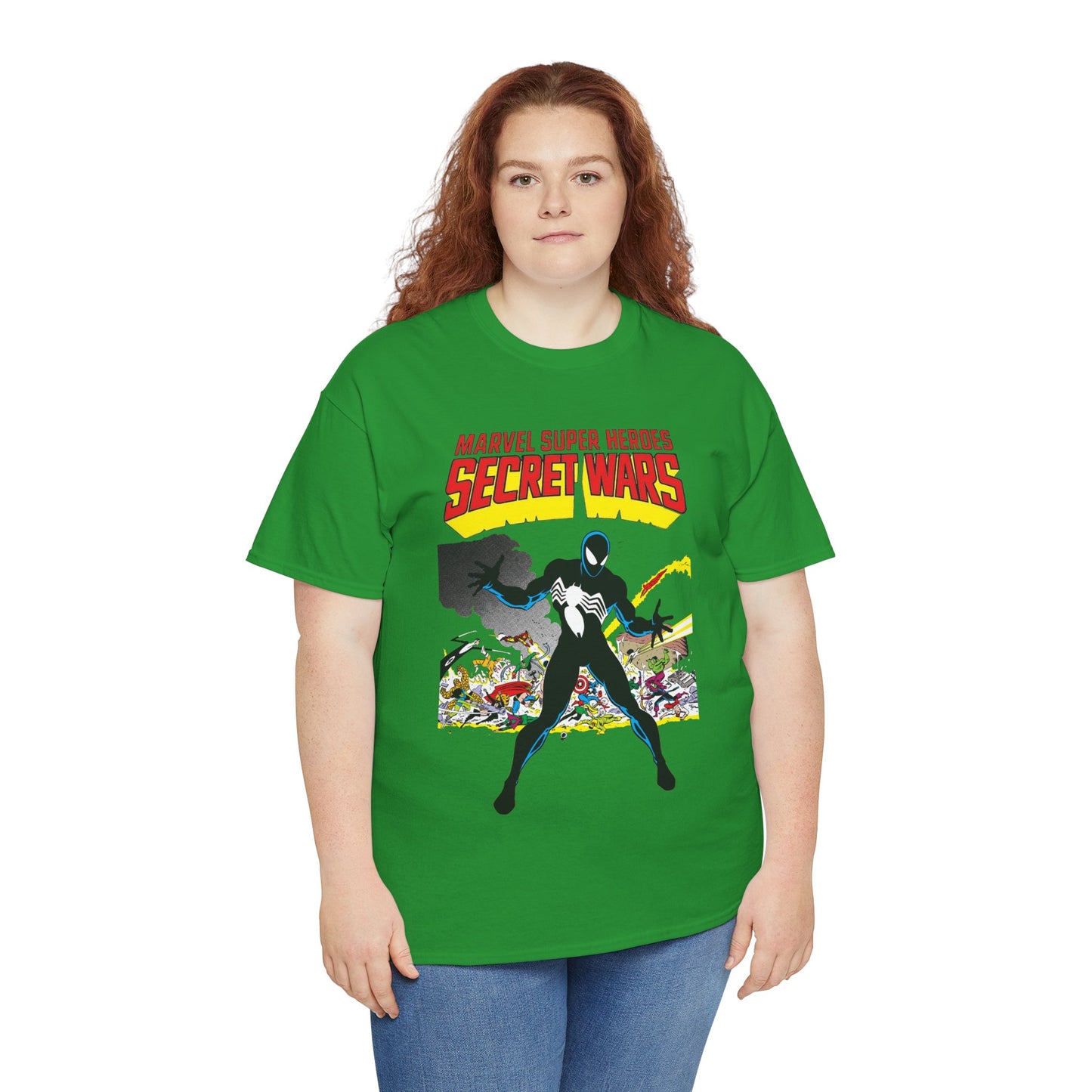 Secret Wars T-Shirt - Classic Marvel Comics Series - Alien Symbiote Spider-Man, 1st Appearance - Future Venom Story
