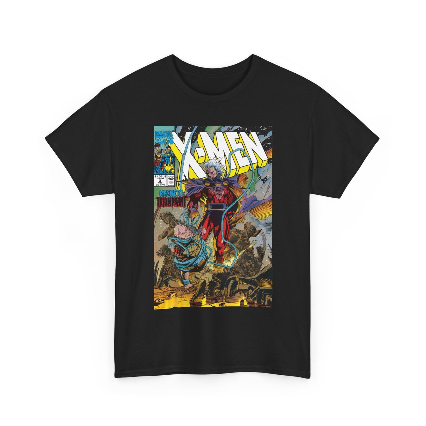 X-Men T-Shirt - Jim Lee Art - Magento & Professor X - #2 Cover Art - Marvel Comics
