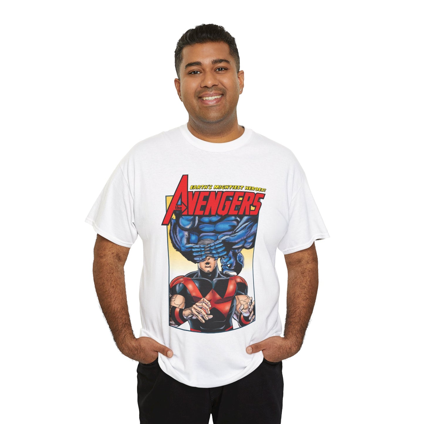 Avengers T-Shirt - George Perez Art - Wonder Man & Beast (Simon Williams & Hank McCoy) - Marvel Comics