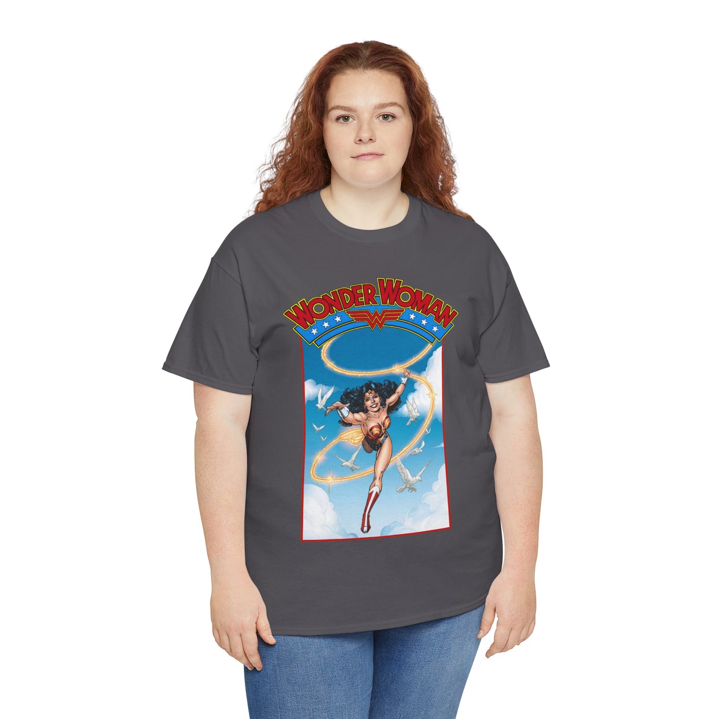 Wonder Woman T-Shirt - George Perez Art - Post-Crisis 1980s Retro Graphic - Themyscira - DC Comics