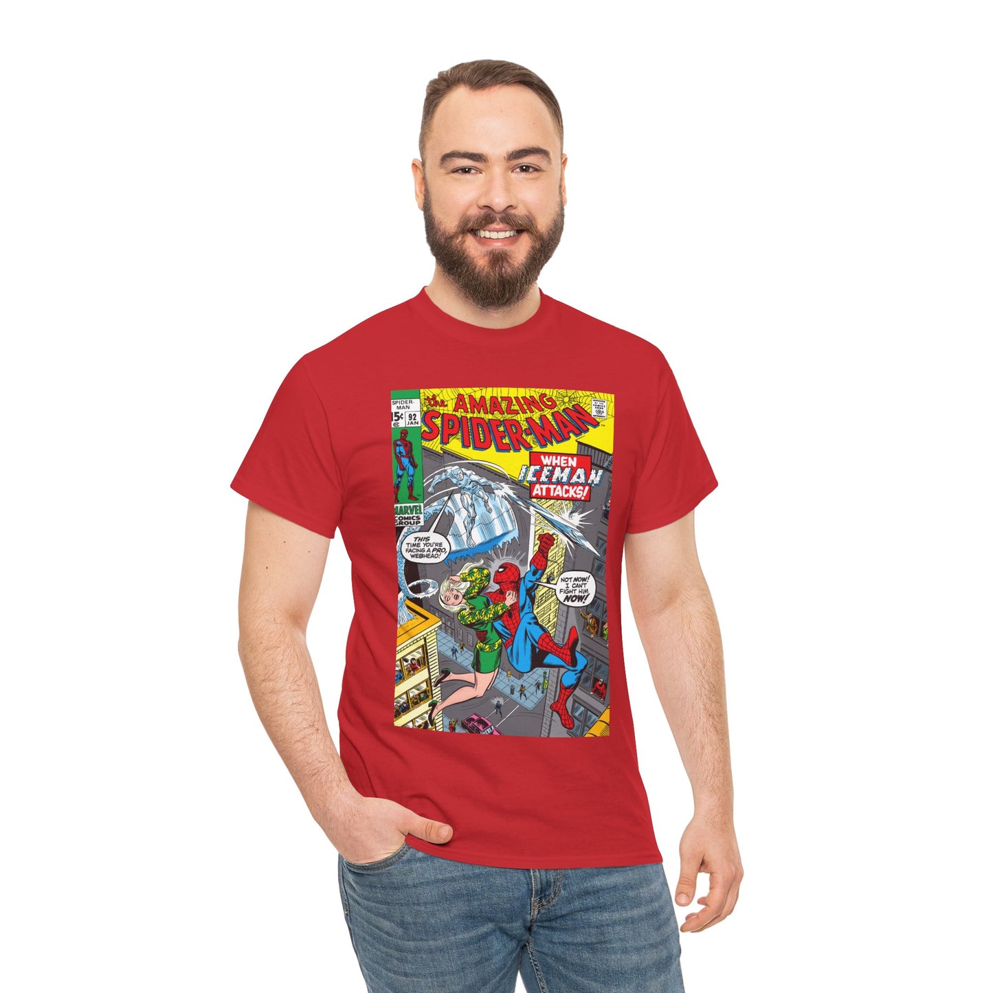 Amazing Spider-Man #92 T-Shirt - Iceman, Gwen Stacy - Marvel Comics