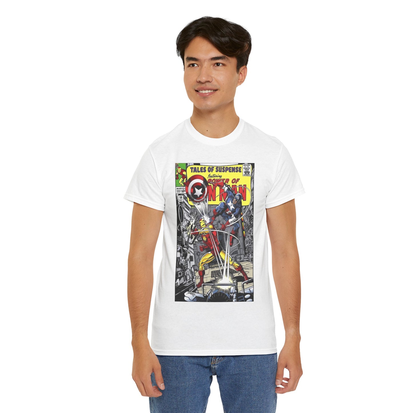 Tales of Suspense T-Shirt - George Perez #58 Cover Homage Art - Captain America & Iron Man - Marvel Comics