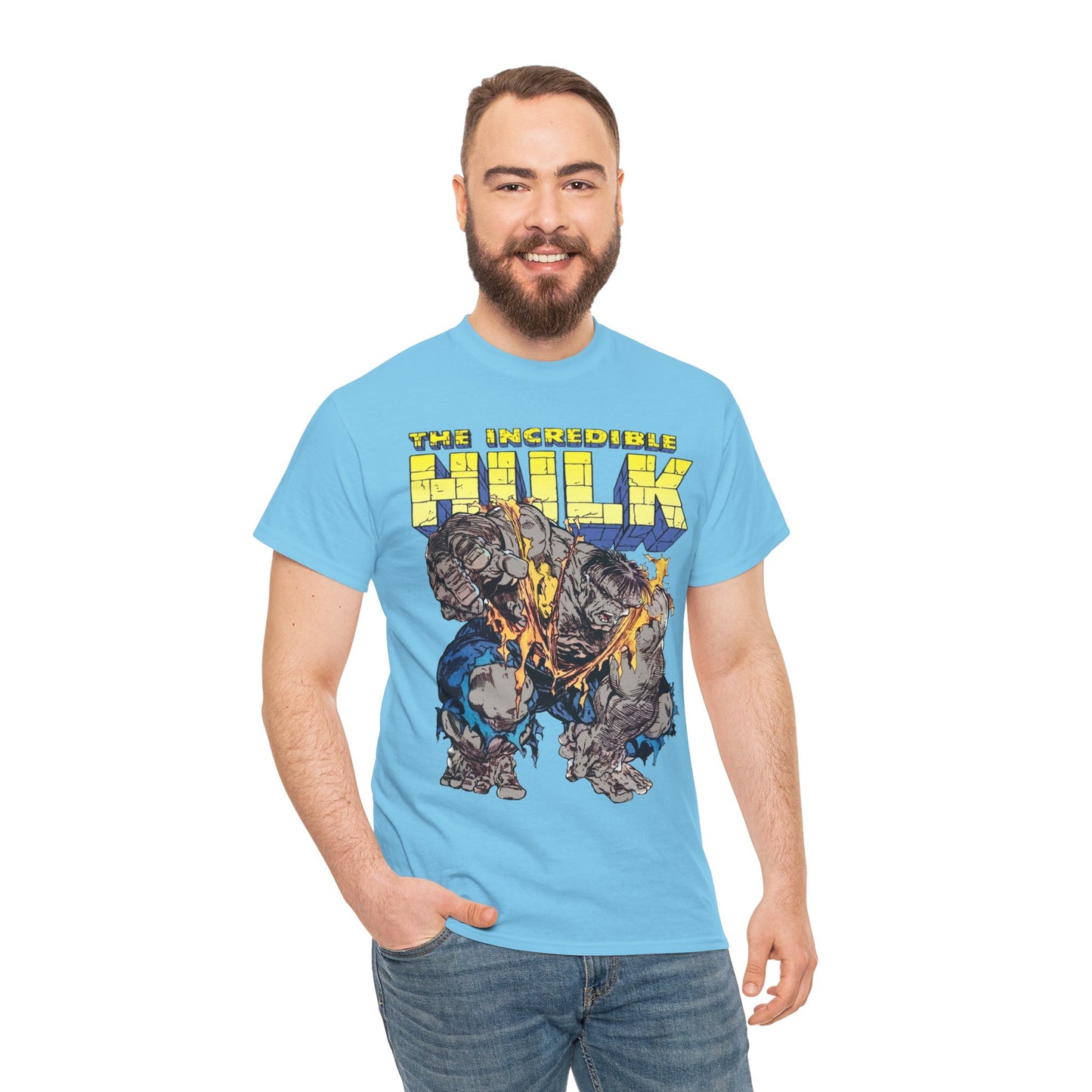 Incredible Hulk T-Shirt - Todd McFarlane Art - Marvel Comics - Grey Hulk, Bruce Banner