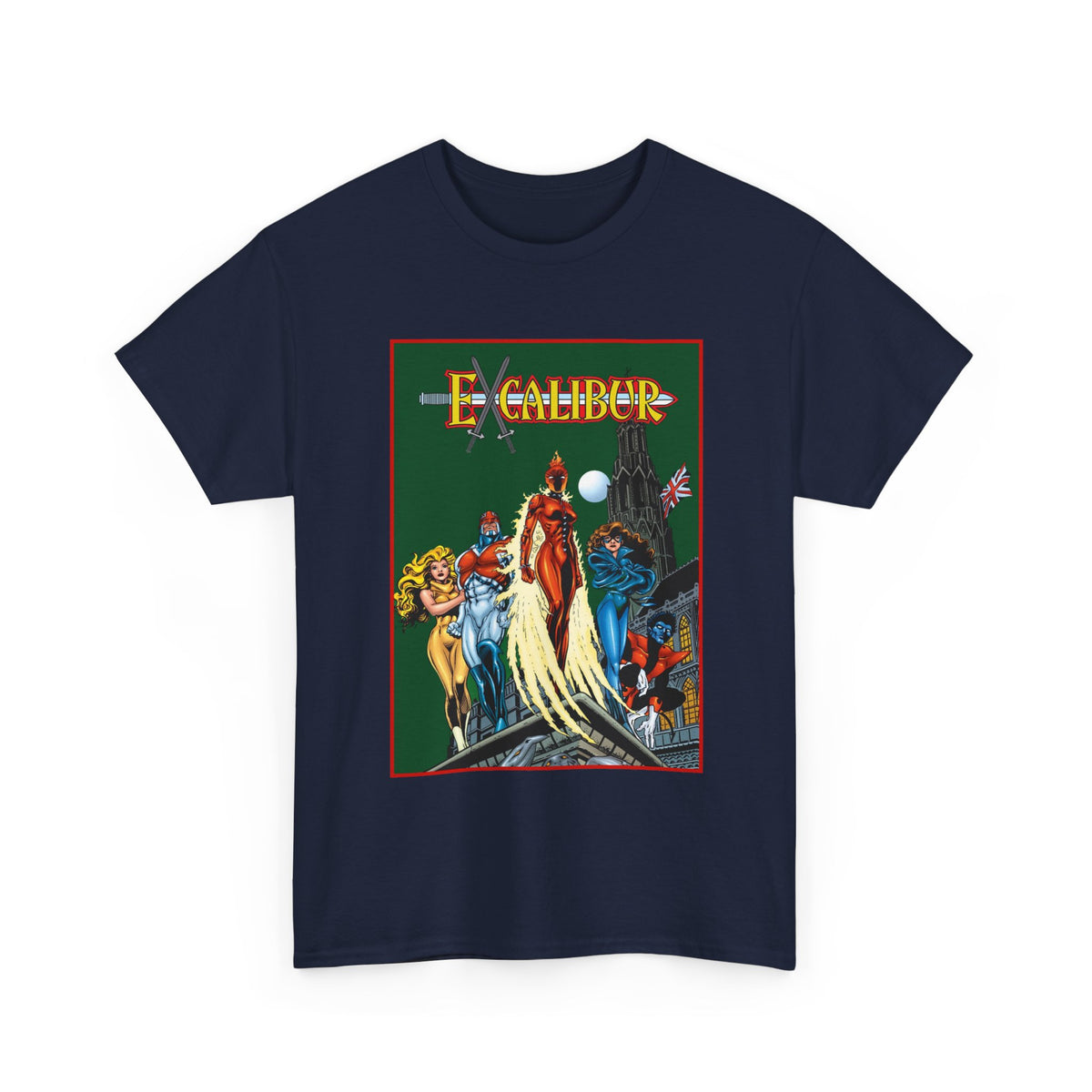 Excalibur T-Shirt - Nightcrawler, Phoenix, Captain Britain - Alan Davis Art - Marvel Comics