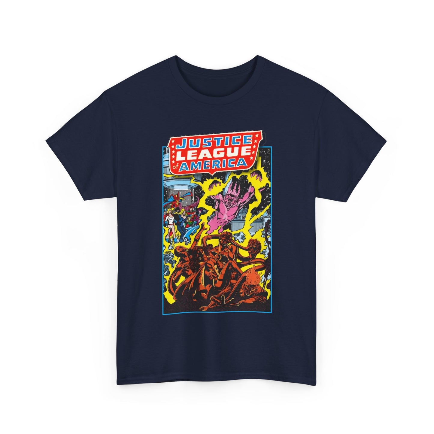 Justice League of America T-Shirt - George Perez Art - JSA Team-Up Cover - DC Comics