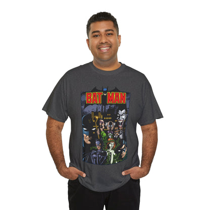 Batman T-Shirt - George Perez Art - Arkham Asylum - Joker, Catwoman, Poison Ivy, Riddler, Nightwing - DC Comics