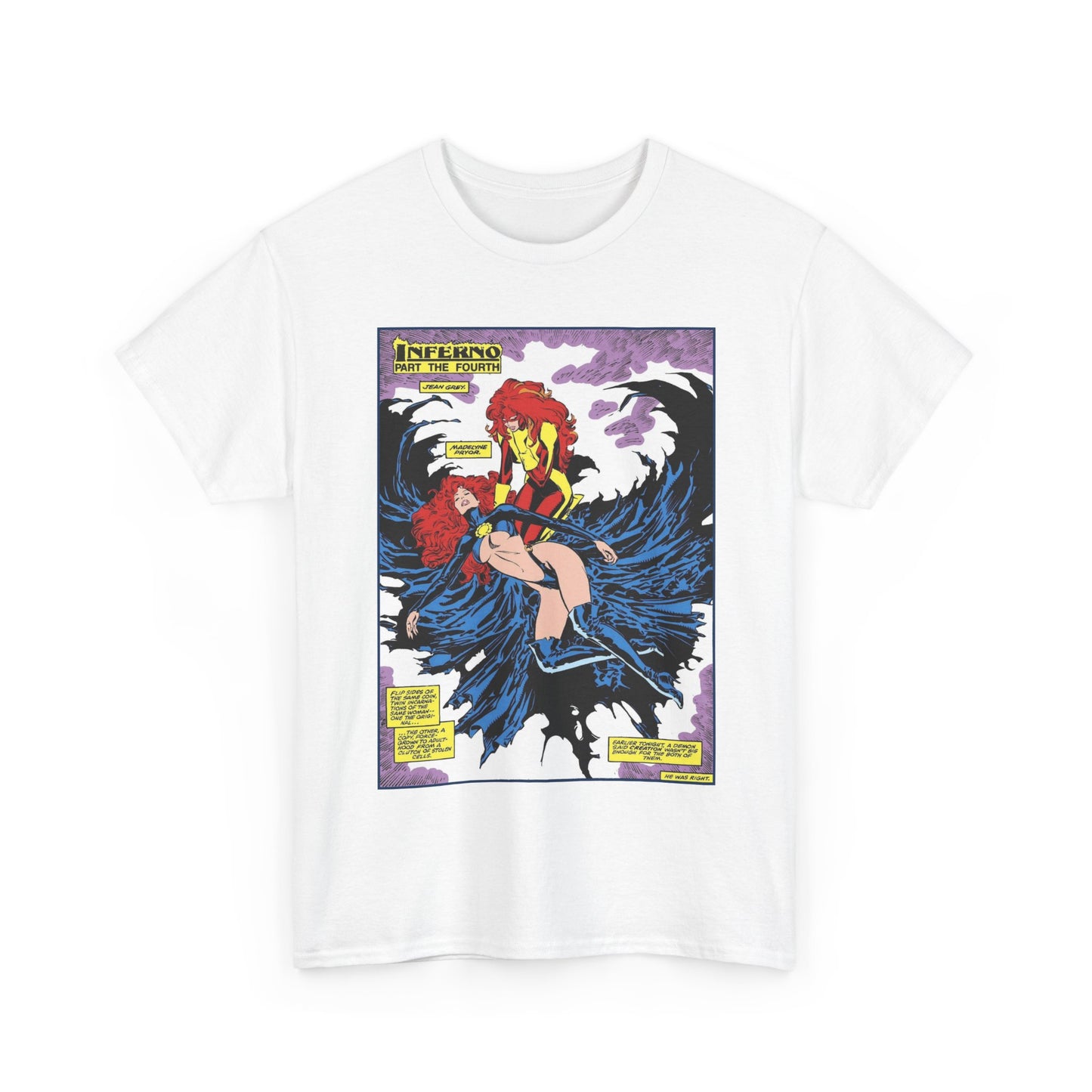 Jean Grey/Madelyne Prior T-Shirt - Marc Silvestri Art - Inferno, Uncanny X-Men #243 Page - Marvel Comics