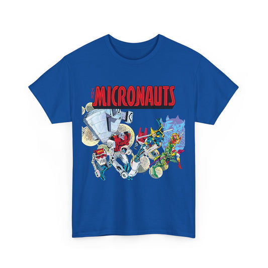 Micronauts T-Shirt - Jackson Guice Art - Arcturus Rann, Biotron, Marionette, Acroyear, Bug - Marvel Comics