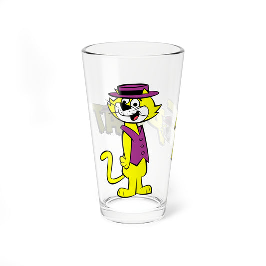 Top Cat 16oz Glass - Hanna-Barbera 1960s Saturday Morning Cartoon - Alley Cats