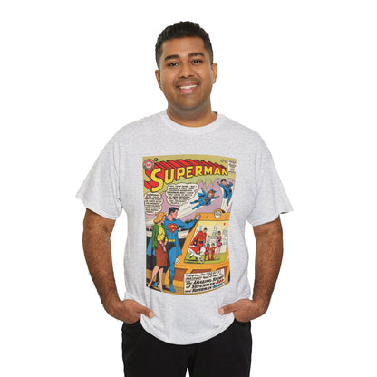 Superman #162 T-Shirt - Superman Blue & Red - Classic Silver Age Imaginary Story - DC Comics