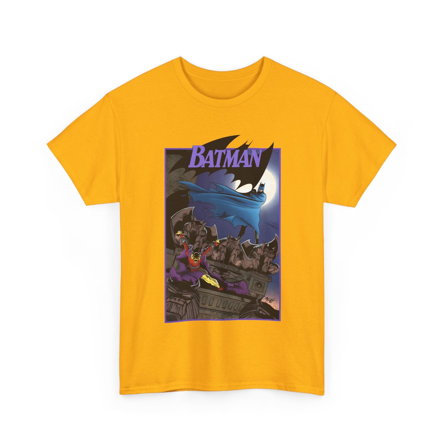Batman T-Shirt - Norm Breyfogle Art - Etrigan, the Demon - Gotham City and Gargoyles - DC Comics