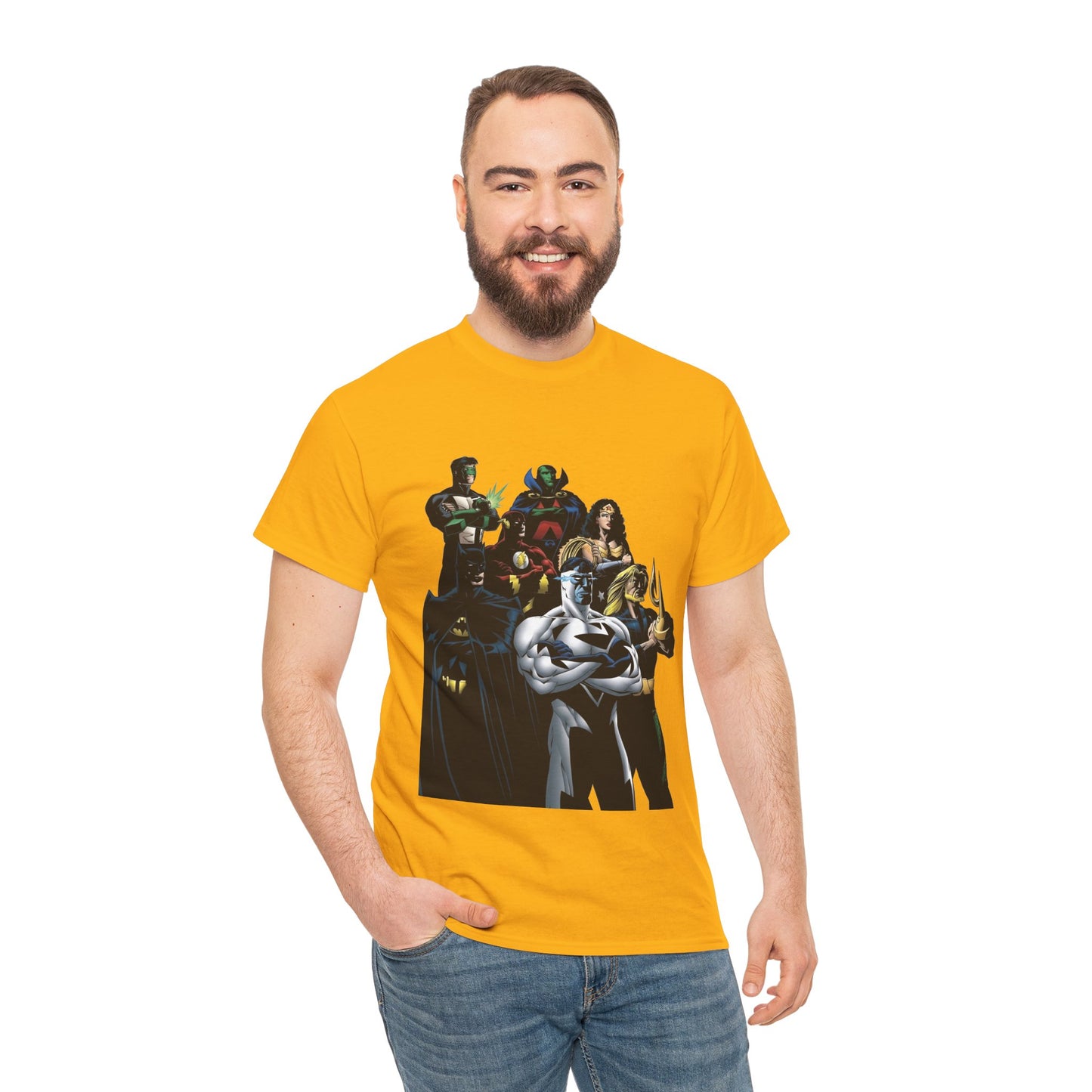JLA T-Shirt - Howard Porter Art - Superman, Batman, Wonder Woman, Flash - DC Comics