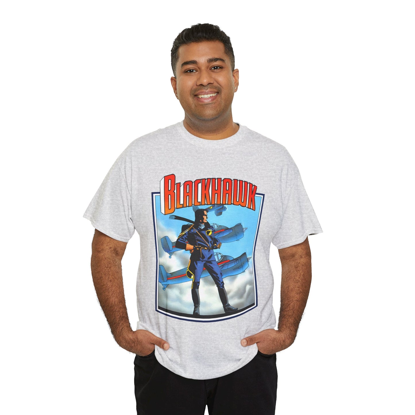 Blackhawk T-Shirt - Howard Chaykin Art - World War II Anti-Nazi Ace Pilots - DC Comics