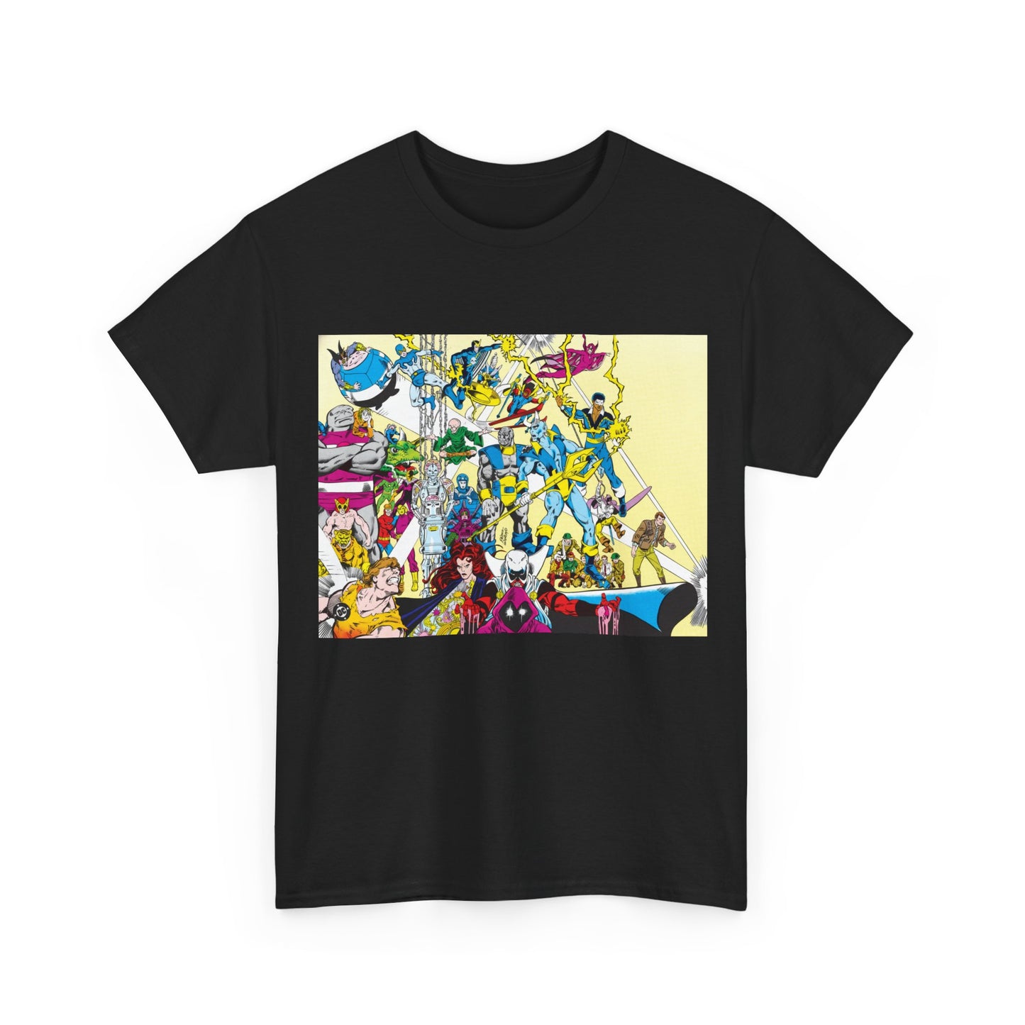 Who's Who in the DC Universe T-Shirt - George Perez Art - Black Lightning, Black Orchid - #3 Cover Art - DC Comics