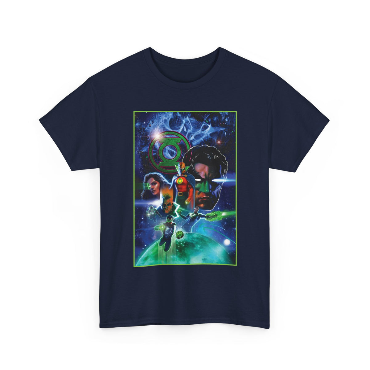 Green Lantern T-Shirt - Liam Sharp Art - Alan Scott, Hal Jordan, Kyle Rayner - DC Comics
