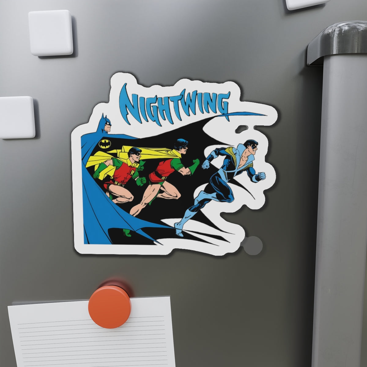 Nightwing Die-Cut Magnet - George Perez Art - From Robin to Nightwing - Batman, Dick Grayson - DC Comics - 3", 4", 5", 6"