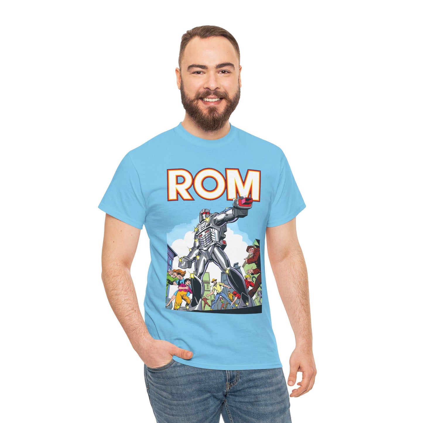 Rom: Spaceknight T-Shirt - Marvel Comics Art- Retro Character - Dire Wraiths
