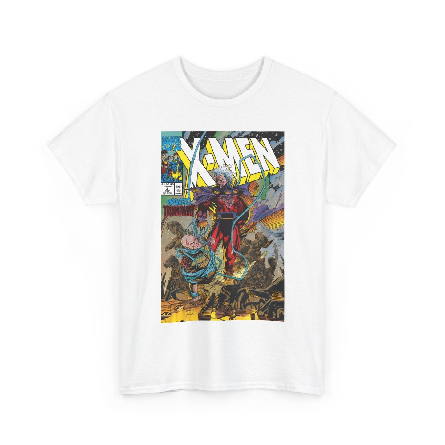 X-Men T-Shirt - Jim Lee Art - Magento & Professor X - #2 Cover Art - Marvel Comics