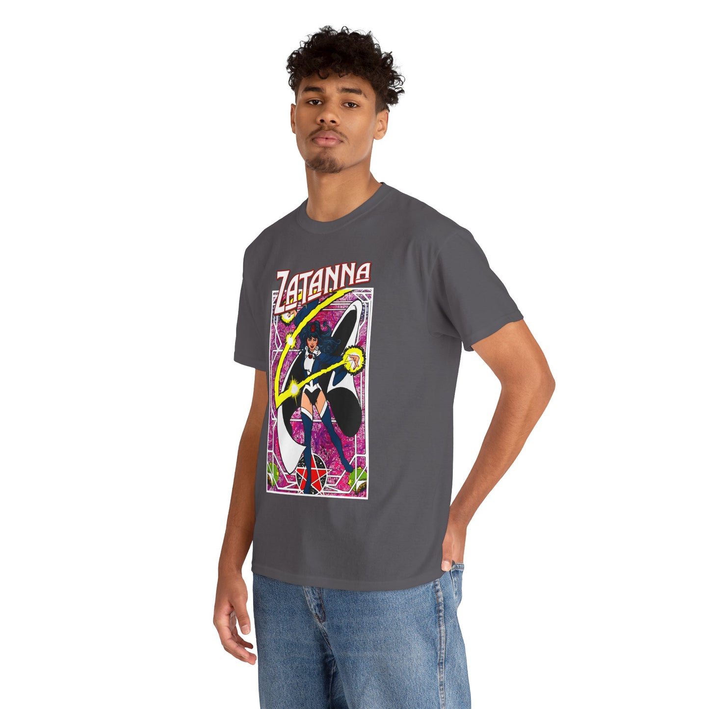 Zatanna T-Shirt - George Perez Postcard Art - Justice League Magic Member - JLA Satellite Era - DC Comics