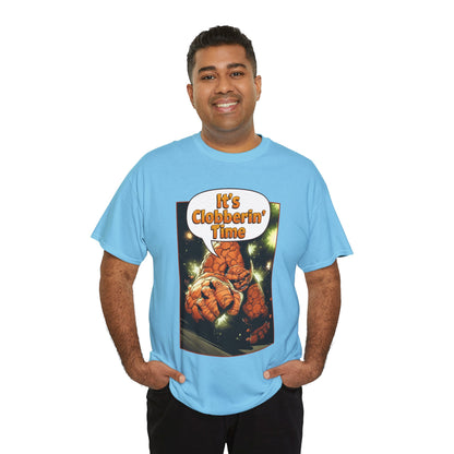 The Thing Shirt - Adam Kubert Art - It's Clobberin' Time - Fantastic Four Member - Marvel Comics