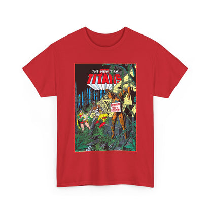 New Teen Titans T-Shirt - George Perez Art - Robin, Cyborg, Kid Flash, Robotman - DC Comics