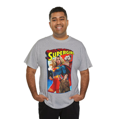 Supergirl & Krypto T-Shirt - Dan Mora Art - Upcoming 2026 Movie with Milly Alcock - DC Comics