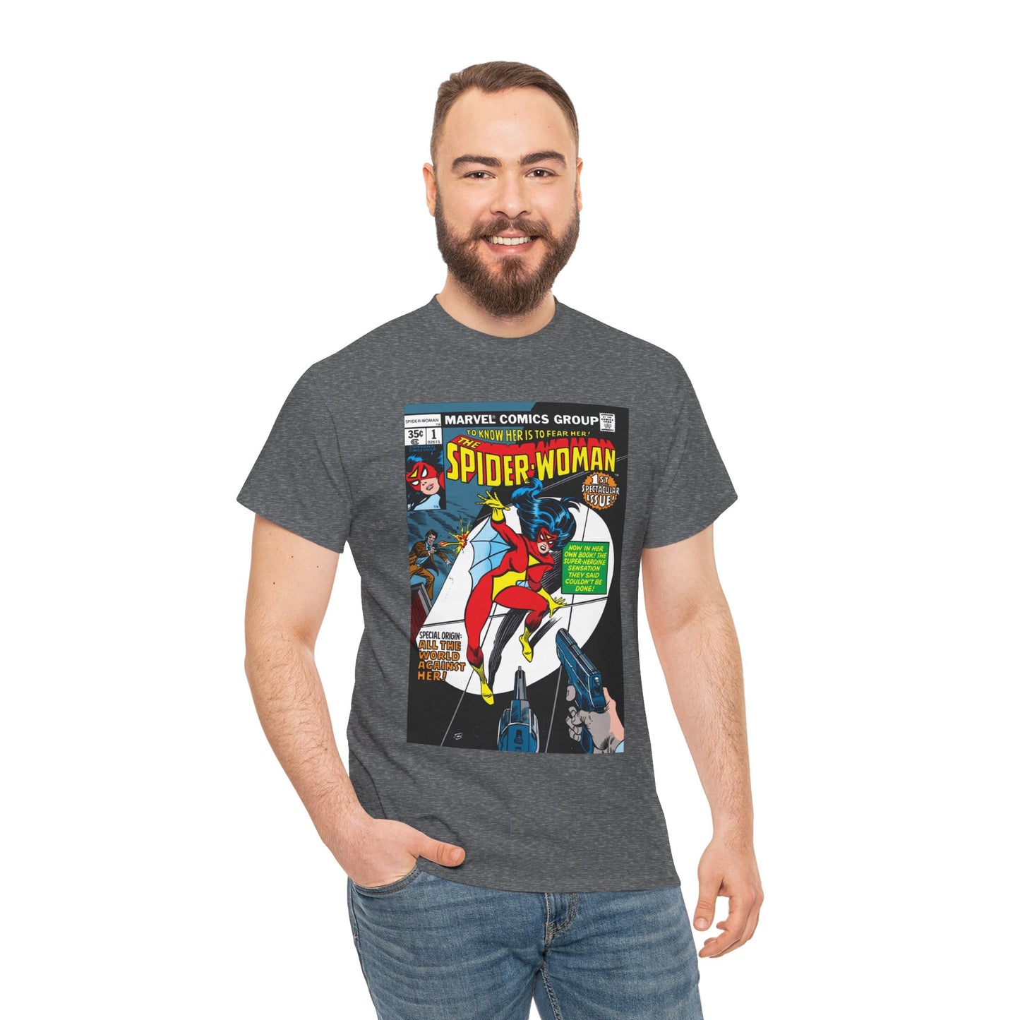 Spider-Woman T-Shirt - 1978 Marvel Comics - #1 Cover Art - Jessica Drew
