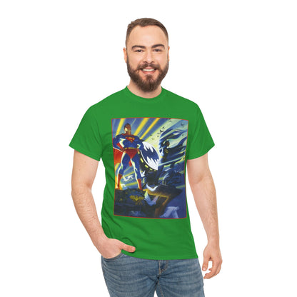Superman & Batman T-Shirt - Steve Rude Art - The Dark Knight Detective & The Man of Steel - World's Finest - DC Comics