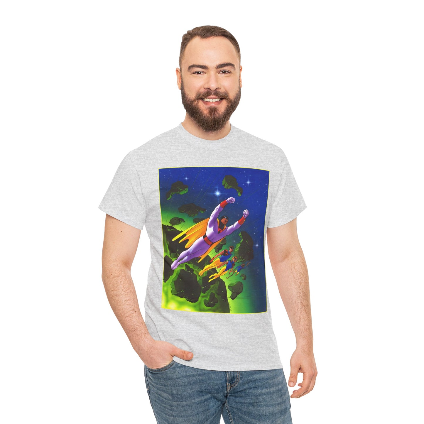 Space Ghost T-Shirt - Steve Rude Art - Jan, Jace, Blip - Gorgeous Art of 1960s Cartoon Icon