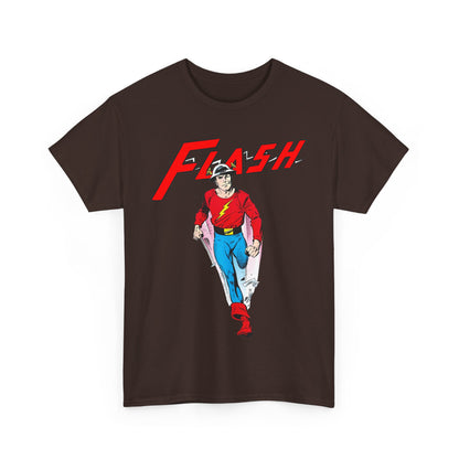 Golden Age Flash T-Shirt - John Byrne Art - Justice Society/JSA Member - Jay Garrick - Speedster