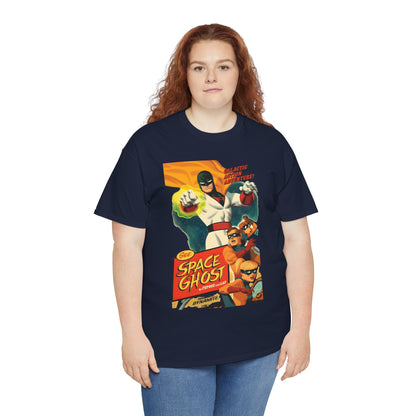 Space Ghost T-Shirt - Frank Cho Art - Jan, Jace & Blip - Movie Poster Style Artwork - Alex Toth Creation - Hanna-Barbera Cartoon