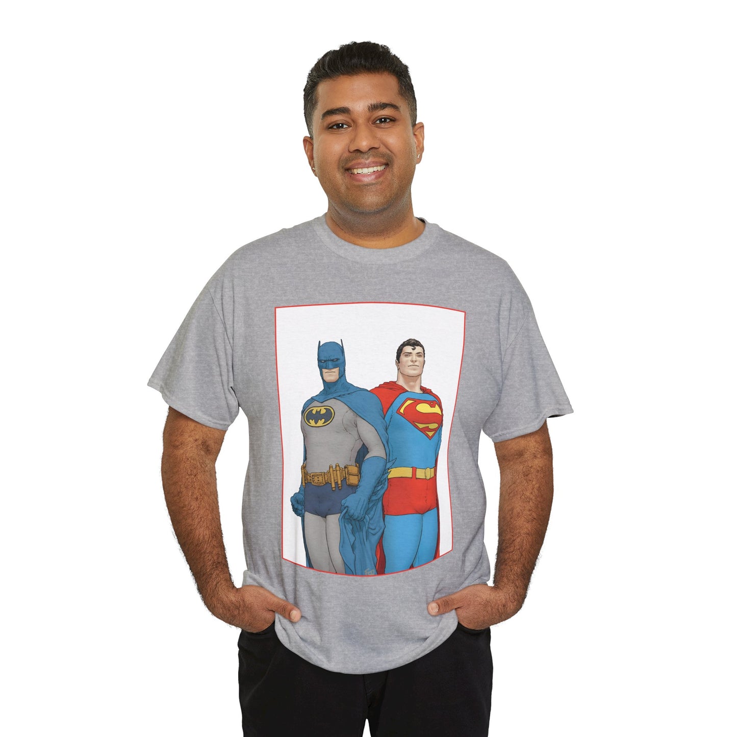 Superman & Batman T-Shirt - Frank Quitely Art - World's Finest Variant Cover Art - DC Comics