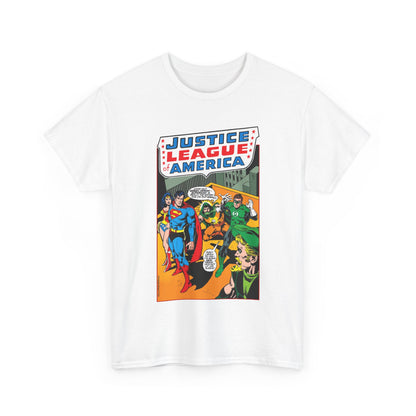 Justice League of America T-Shirt - Dick Dillin Art - Superman, Wonder Woman, Green Arrow, Green Lantern - DC Comics
