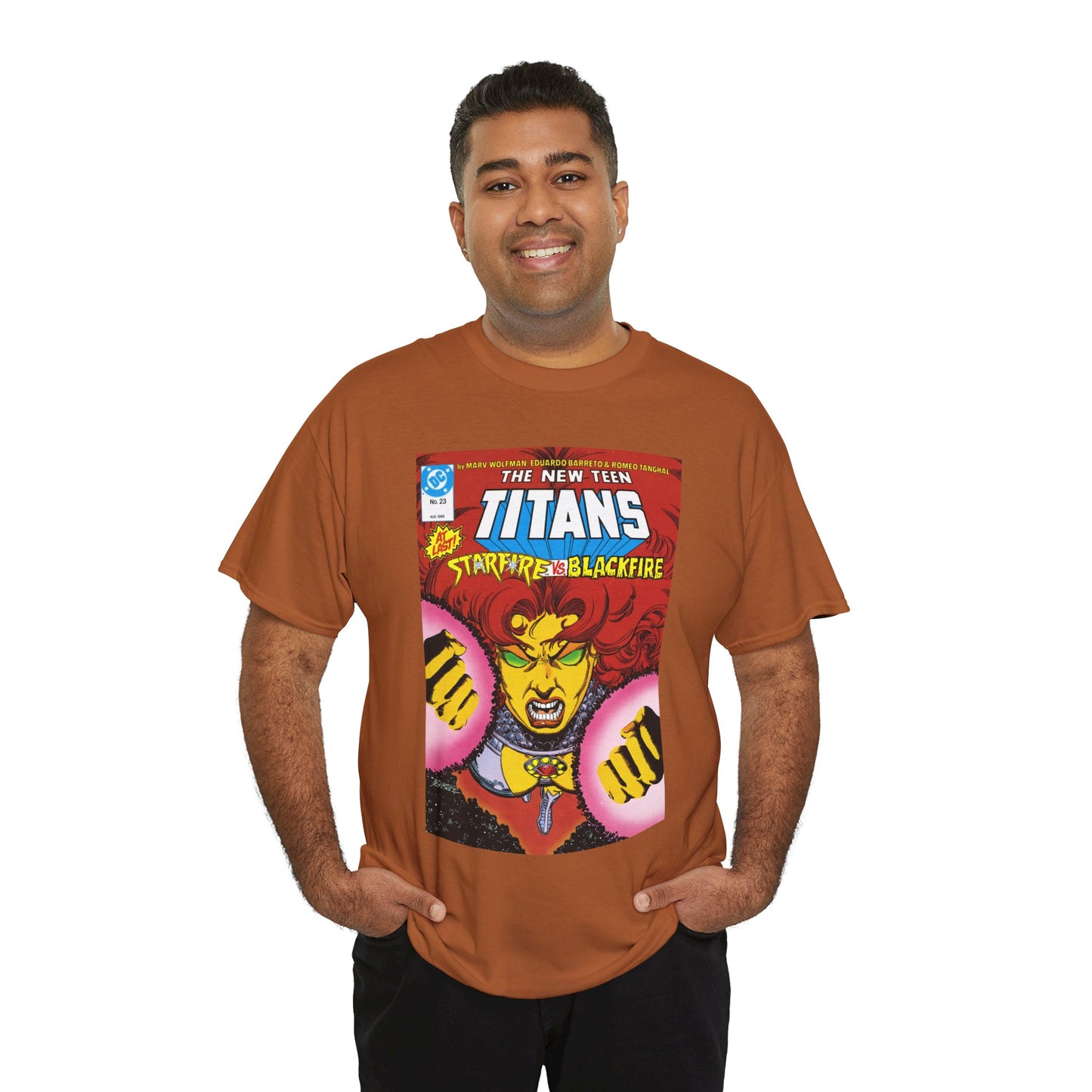 Starfire T-Shirt - George Perez Art - New Teen Titans #23 Cover - DC Comics
