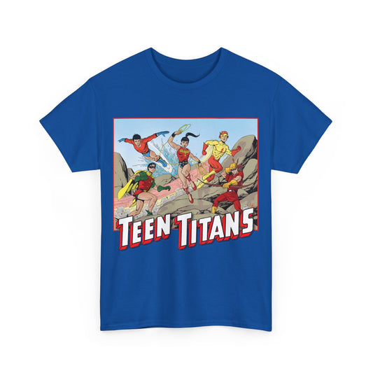 Teen Titans T-Shirt - Tom Grummett Art - Robin, Wonder Girl, Kid Flash, Speedy, Aqualad - DC Comics