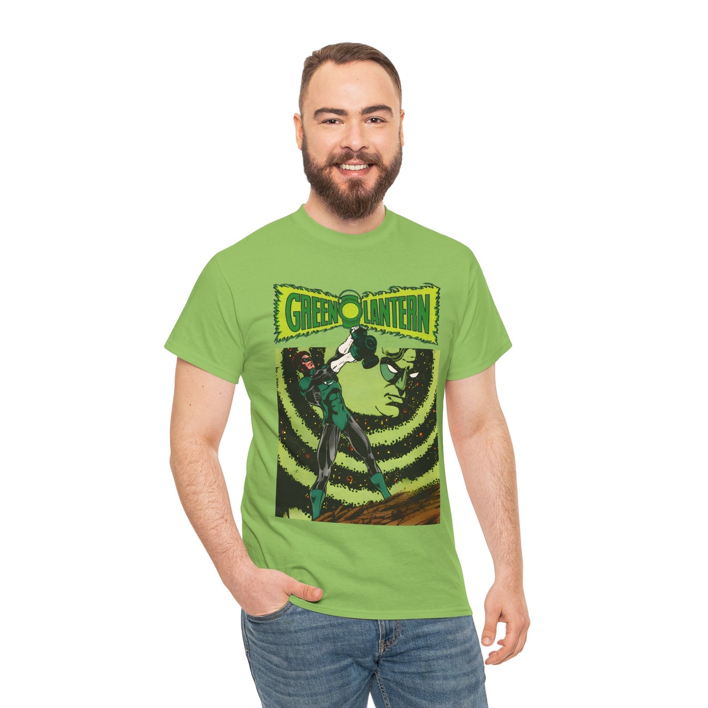 Green Lantern T-Shirt - George Perez Art - Hal Jordan - Sector 2814 - Justice League & Green Lantern Corps Member - DC Comics