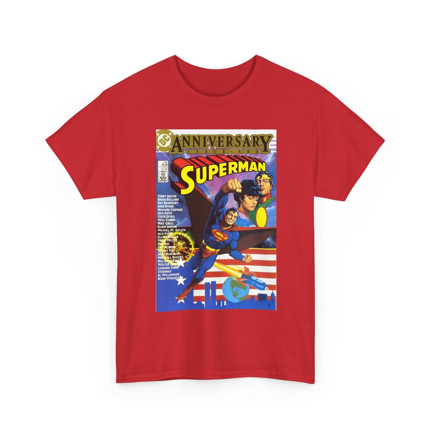 Superman #400 T-Shirt - Howard Chaykin & Frank Miller Art - Jor-El, Lara, Krypton - DC Comics