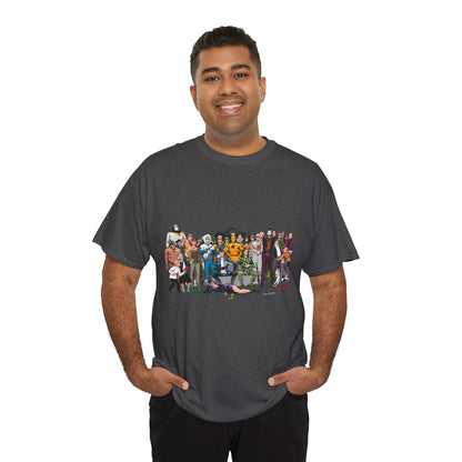 Secret Origins of Super-Villains T-Shirt - Dick Giordano Art - DC Comics - Joker, Mirror Master, Captain Cold, Lex Luthor, Scarecrow, Poison Ivy, Grodd