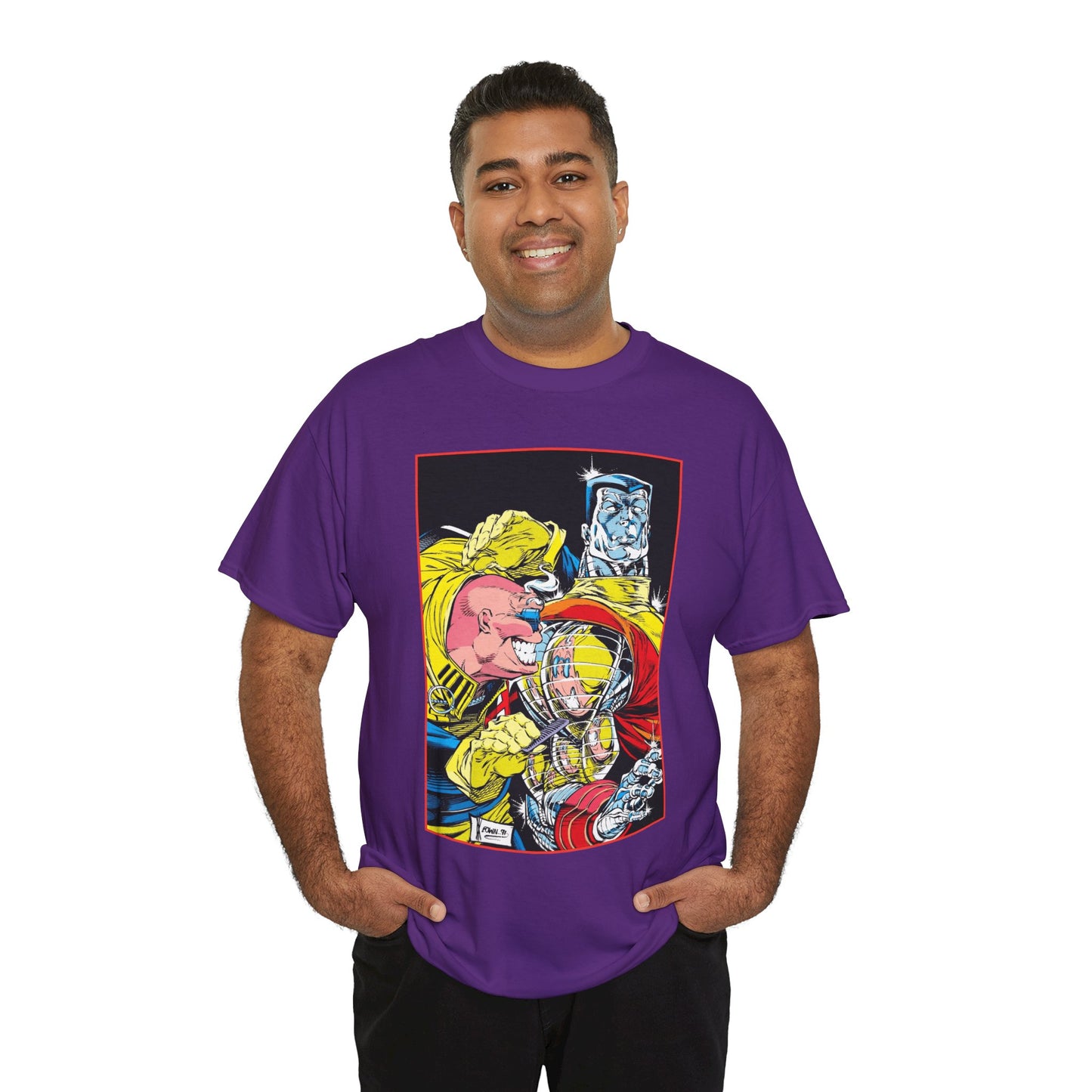 Strong Guy & Colossus T-Shirt - Dale Keown Art - Uncanny X-Men Annual Poster - Marvel Comics