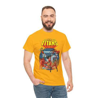 New Teen Titans T-Shirt - George Perez Art - Wonder Girl, Flash, Robin, Speedy, Aqualad, Hawk - DC Comics