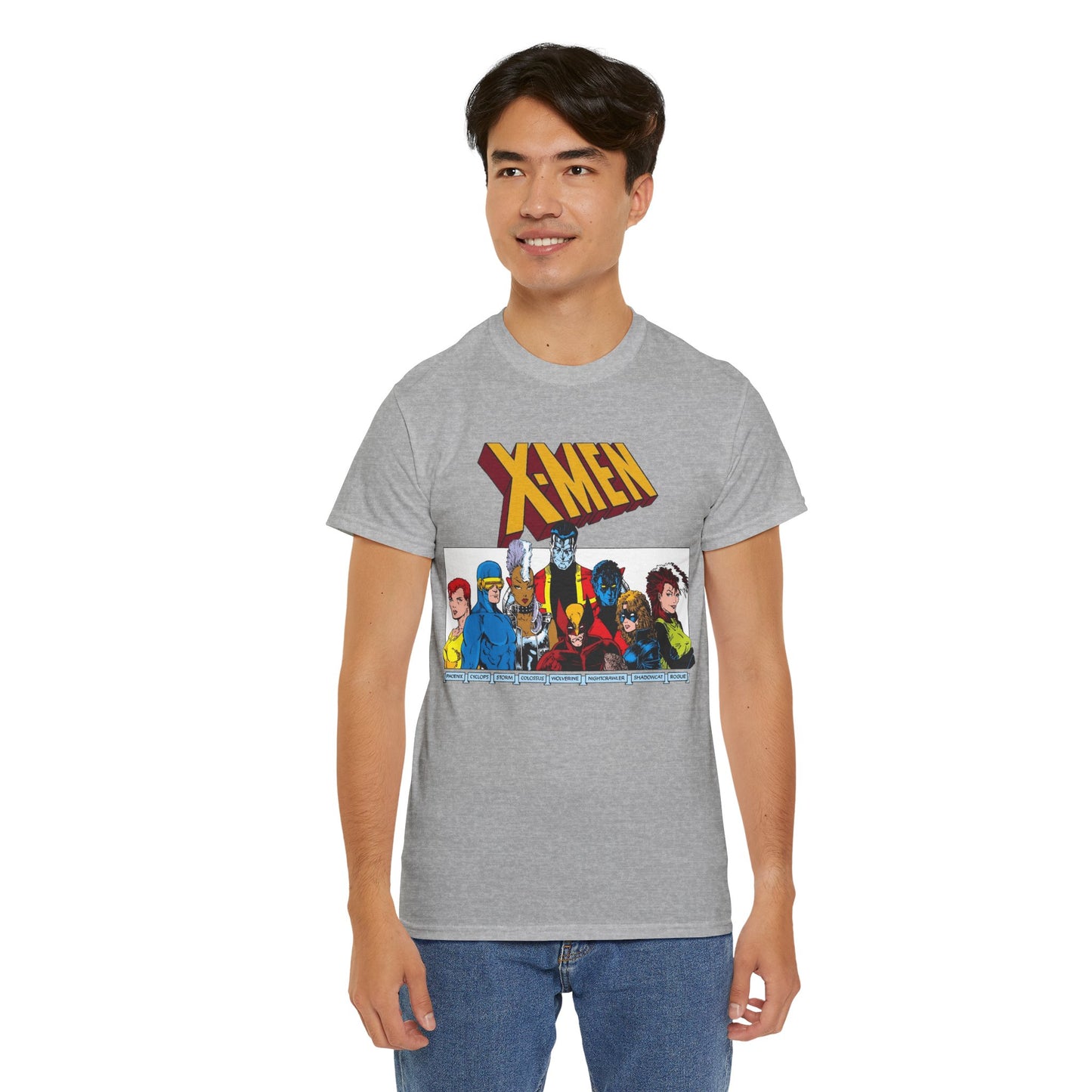 X-Men T-Shirt - Arthur Adams Art - Cyclops, Nightcrawler, Storm, Wolverine, Shadowcat, Phoenix (Rachel Summers), Colossus, Rogue - Marvel Comics